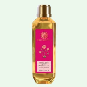 Forest Essentials Extra Rich Body Massage Oil Rose & Mandarin