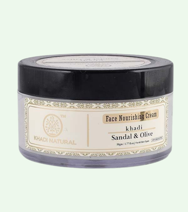 Khadi Natural Sandal & Olive Face Nourishing Cream With Sheabutter