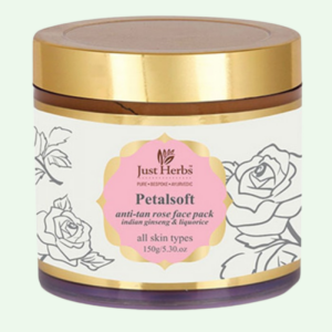 Just Herbs Petal Soft Anti Tan Rose Face Pack